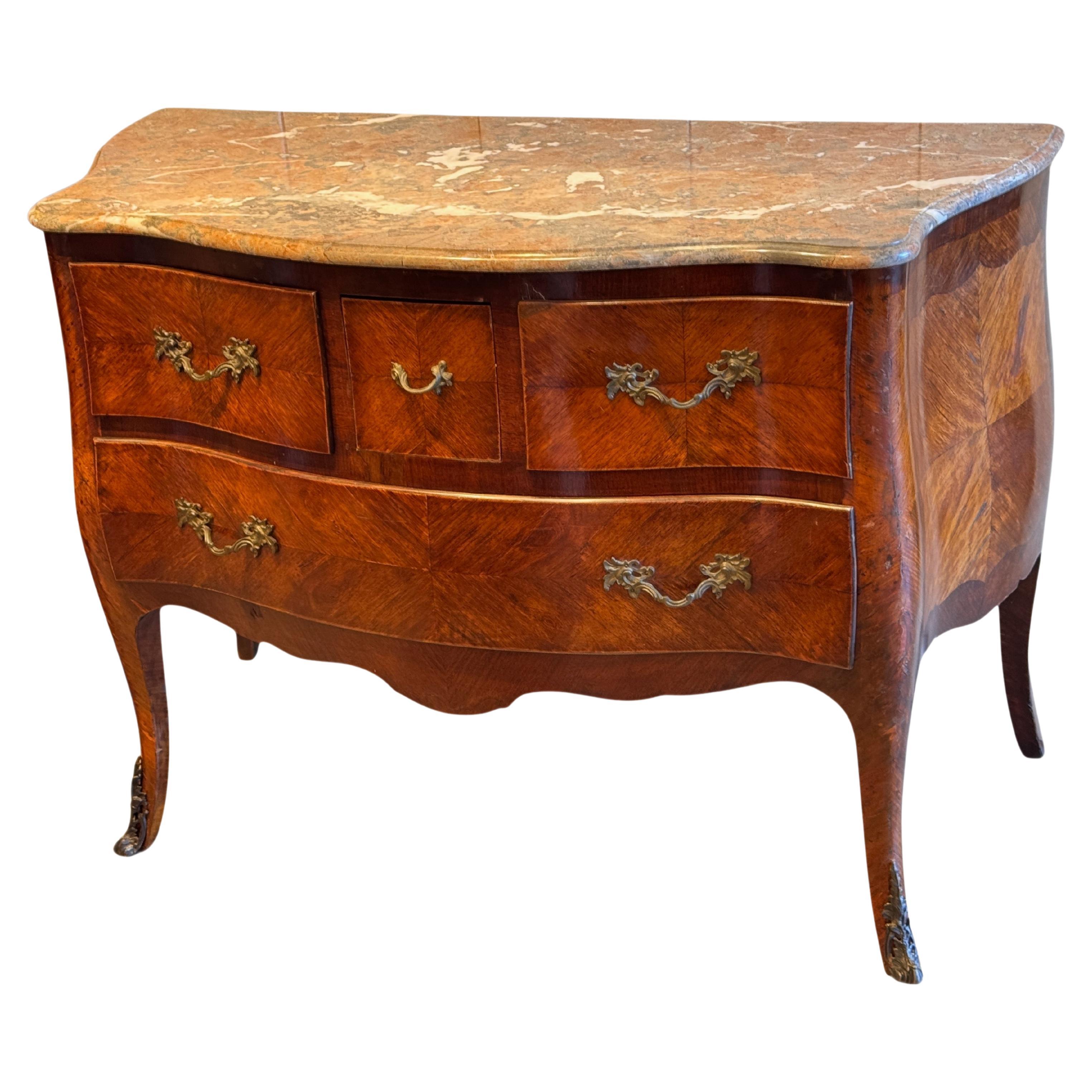 19th Century French Marble Top Commode For Sale