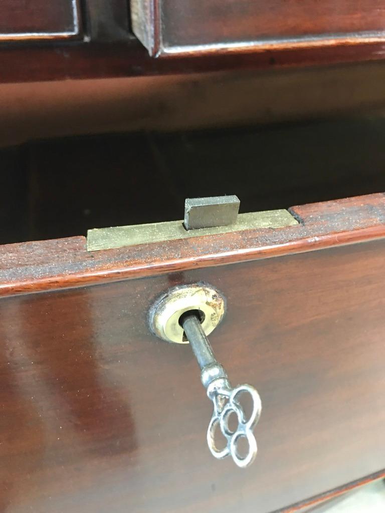 Cassettiera ad arco in mogano di Giorgio III in vendita 11