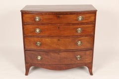 George III Mahogany Bow Front Chest of Drawers