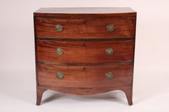George III Mahogany Bow Front Chest of Drawers