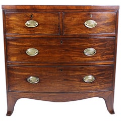 George III Mahogany Bow Fronted Chest of Drawers