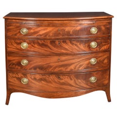 George III Mahogany Bow Fronted Chest of Drawers