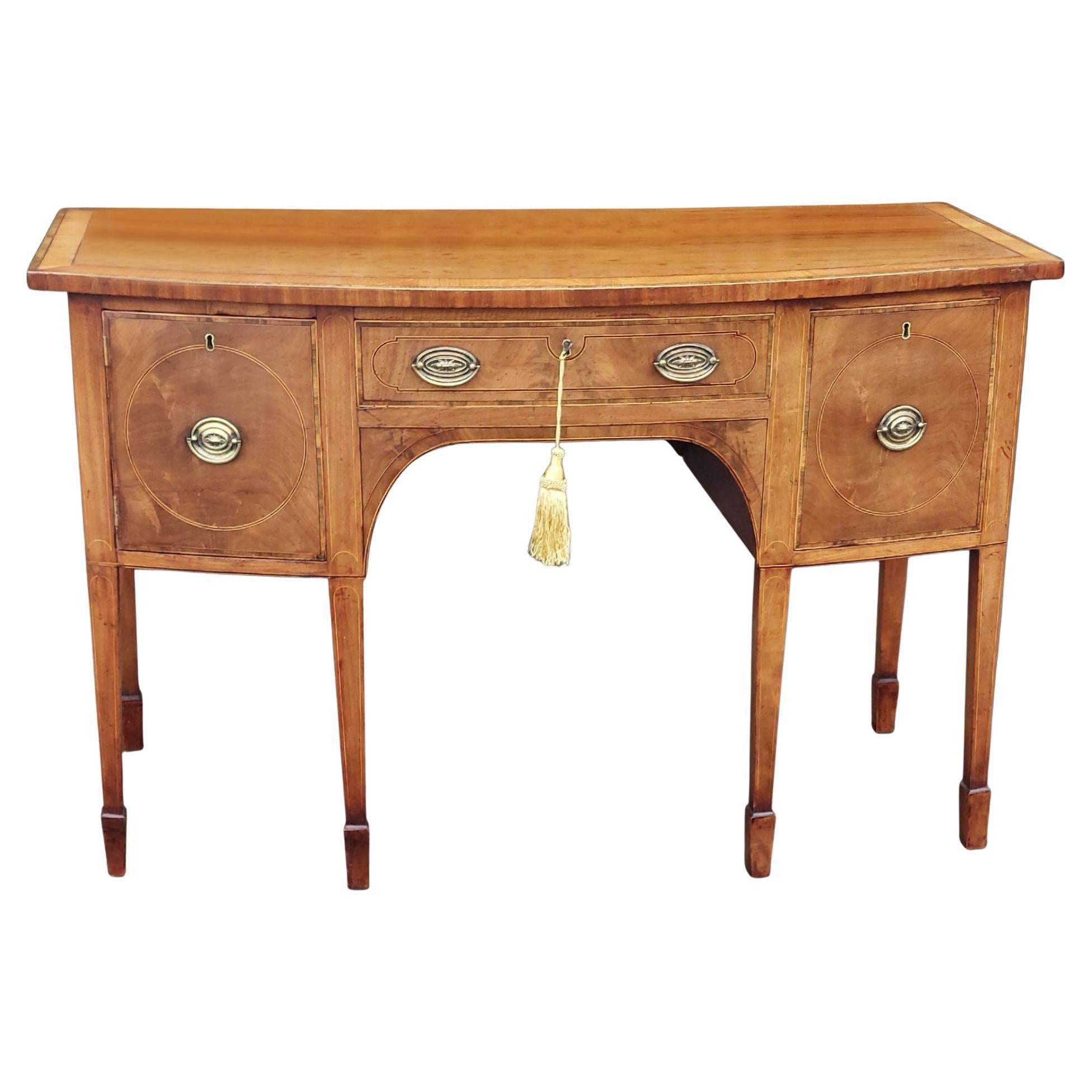 George III Mahagoni Anrichte mit Bogenfront
