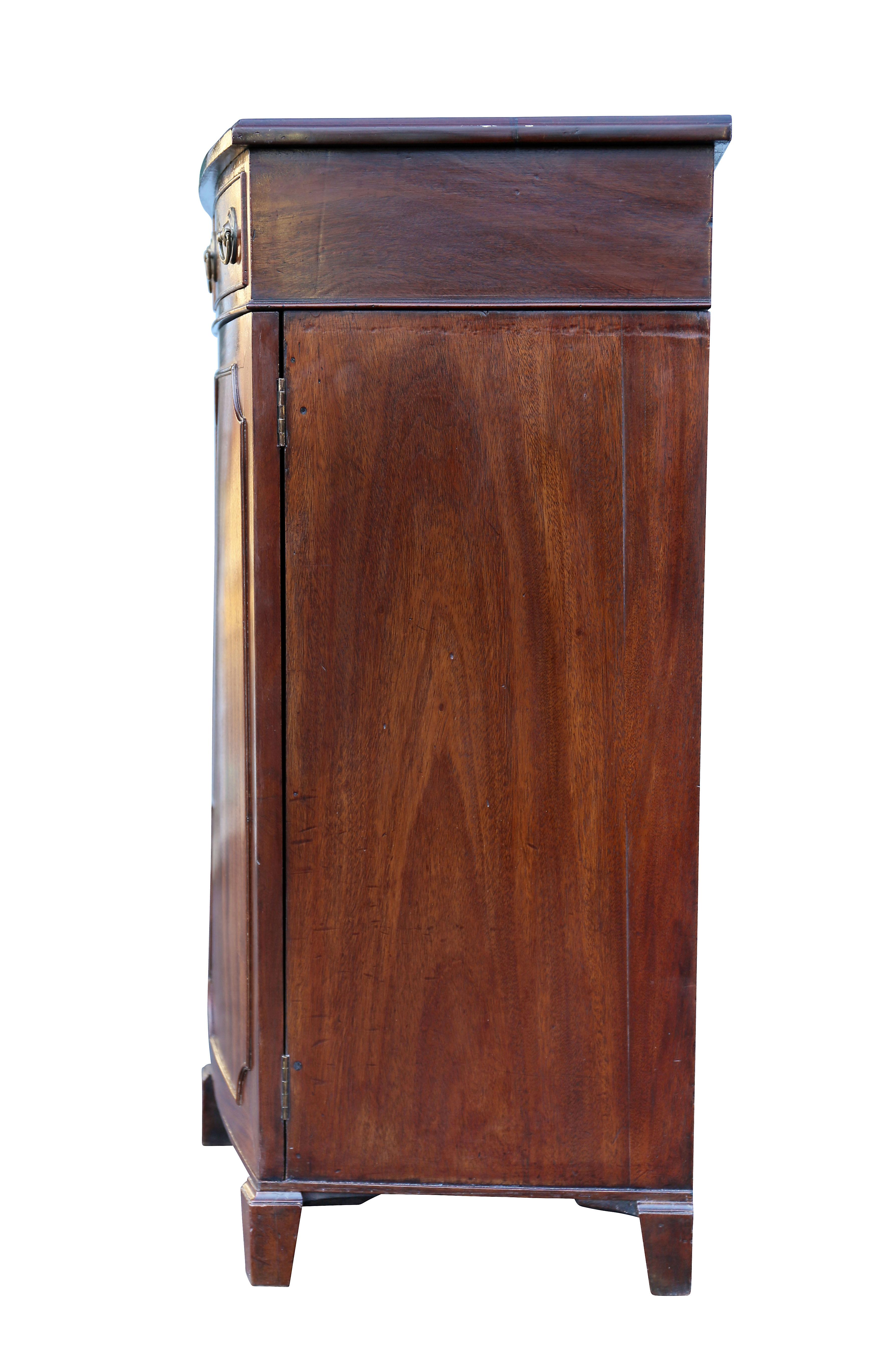 George III Mahogany Bowfront Server For Sale 3