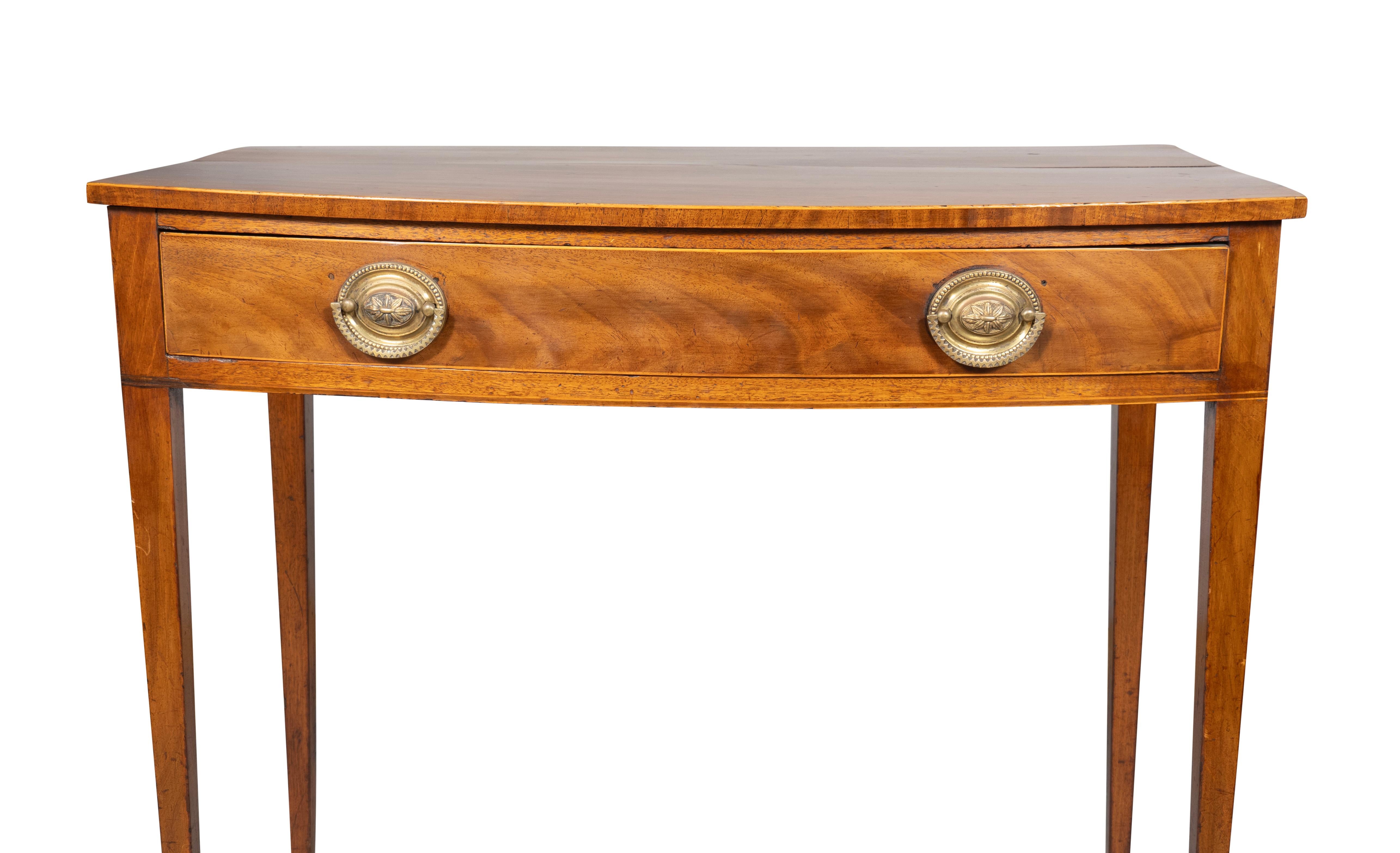 George III Mahogany Bowfront Side Table For Sale 4