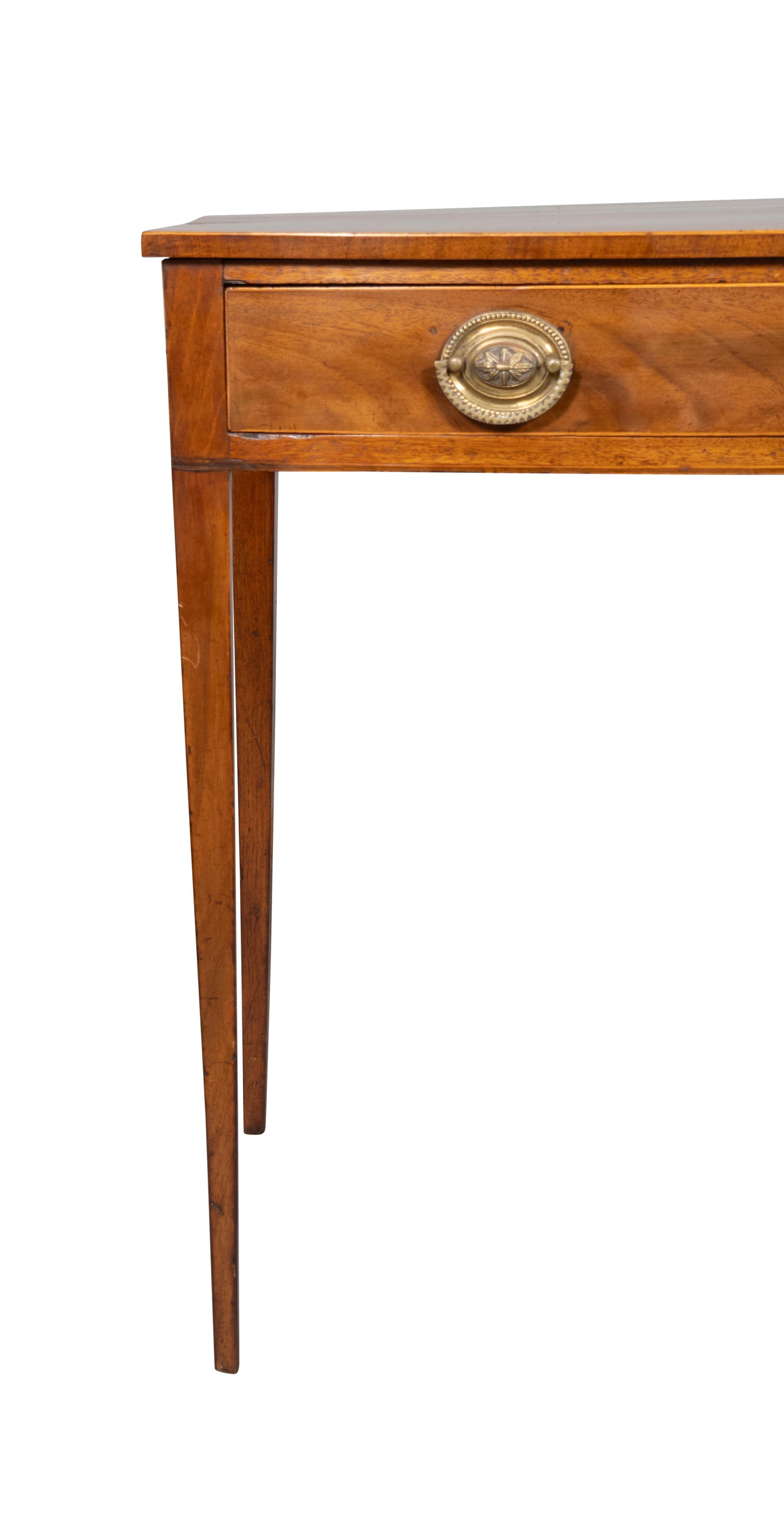 George III Mahogany Bowfront Side Table For Sale 6