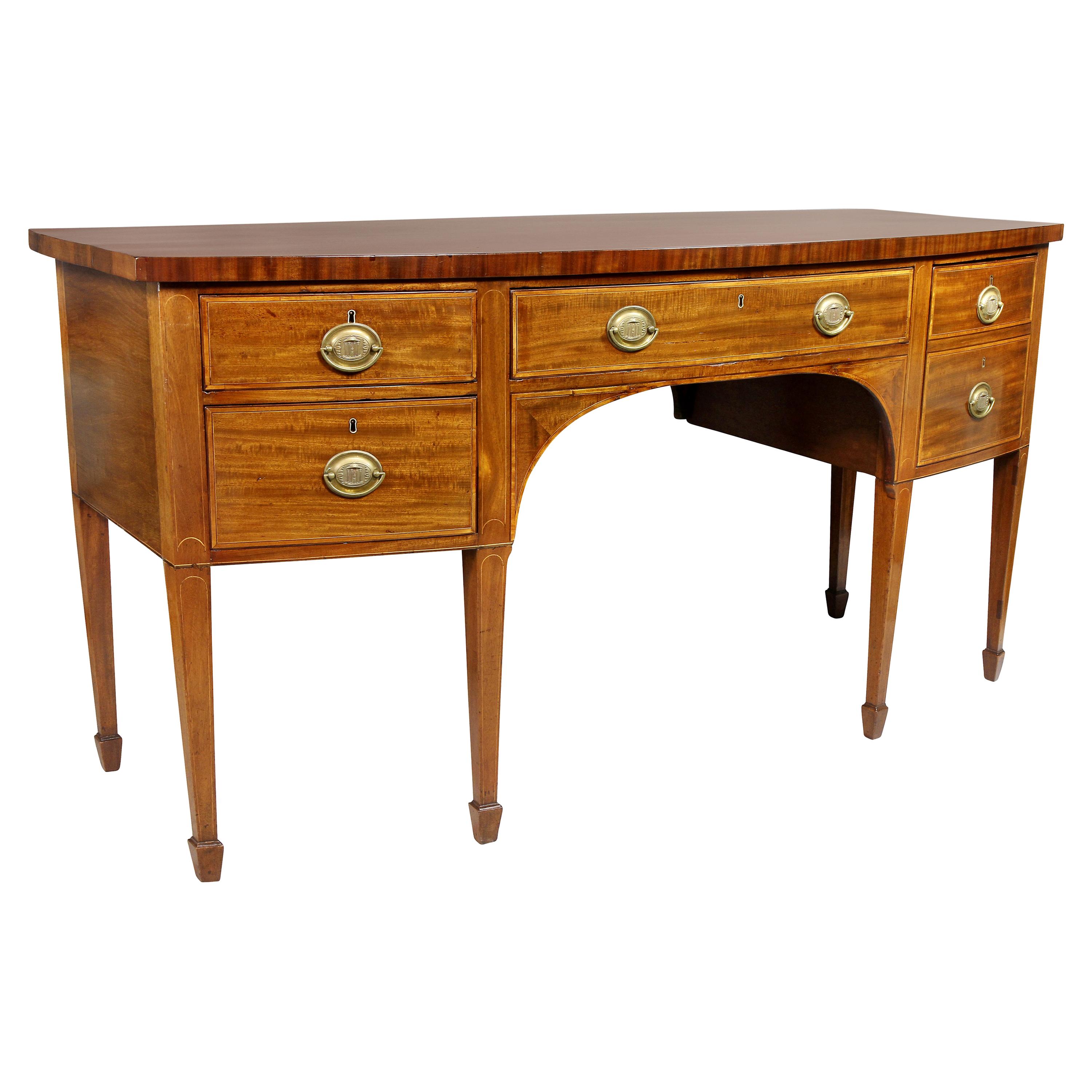 George III Mahogany Bowfront Sideboard