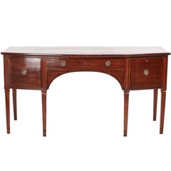 George III Mahogany Bowfront Sideboard