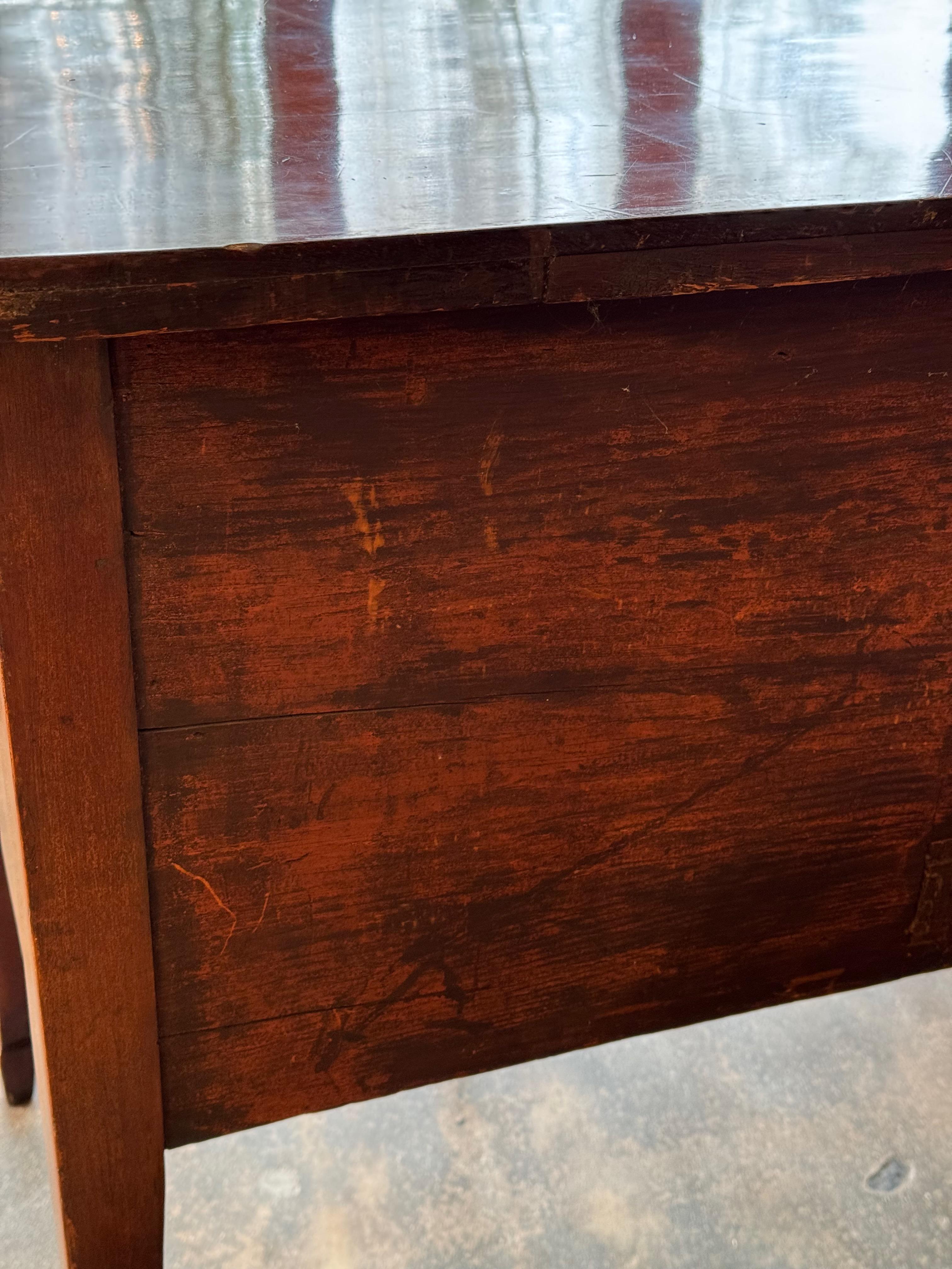 George III Mahogany Bowfront Sideboard With Lion Mask Pulls 10