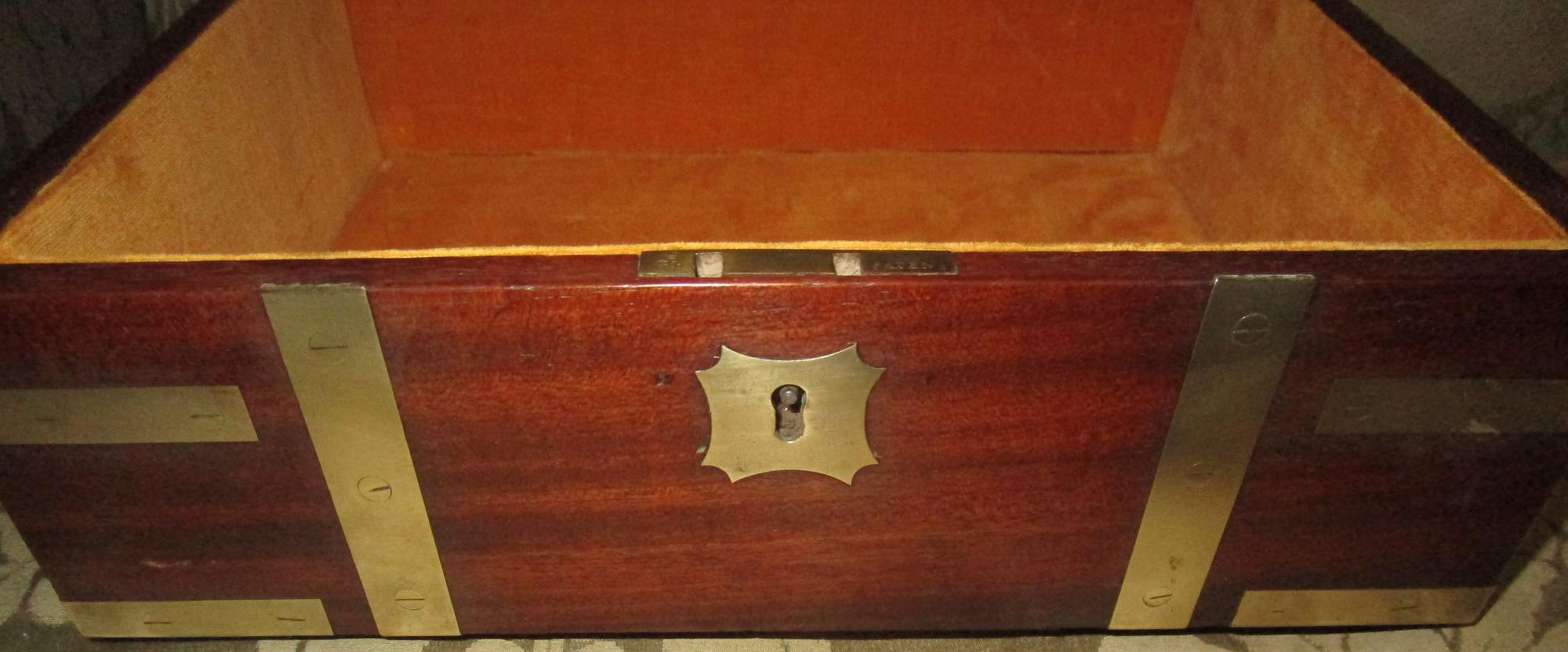 George III Mahogany Brass Bound English Letter Box 4