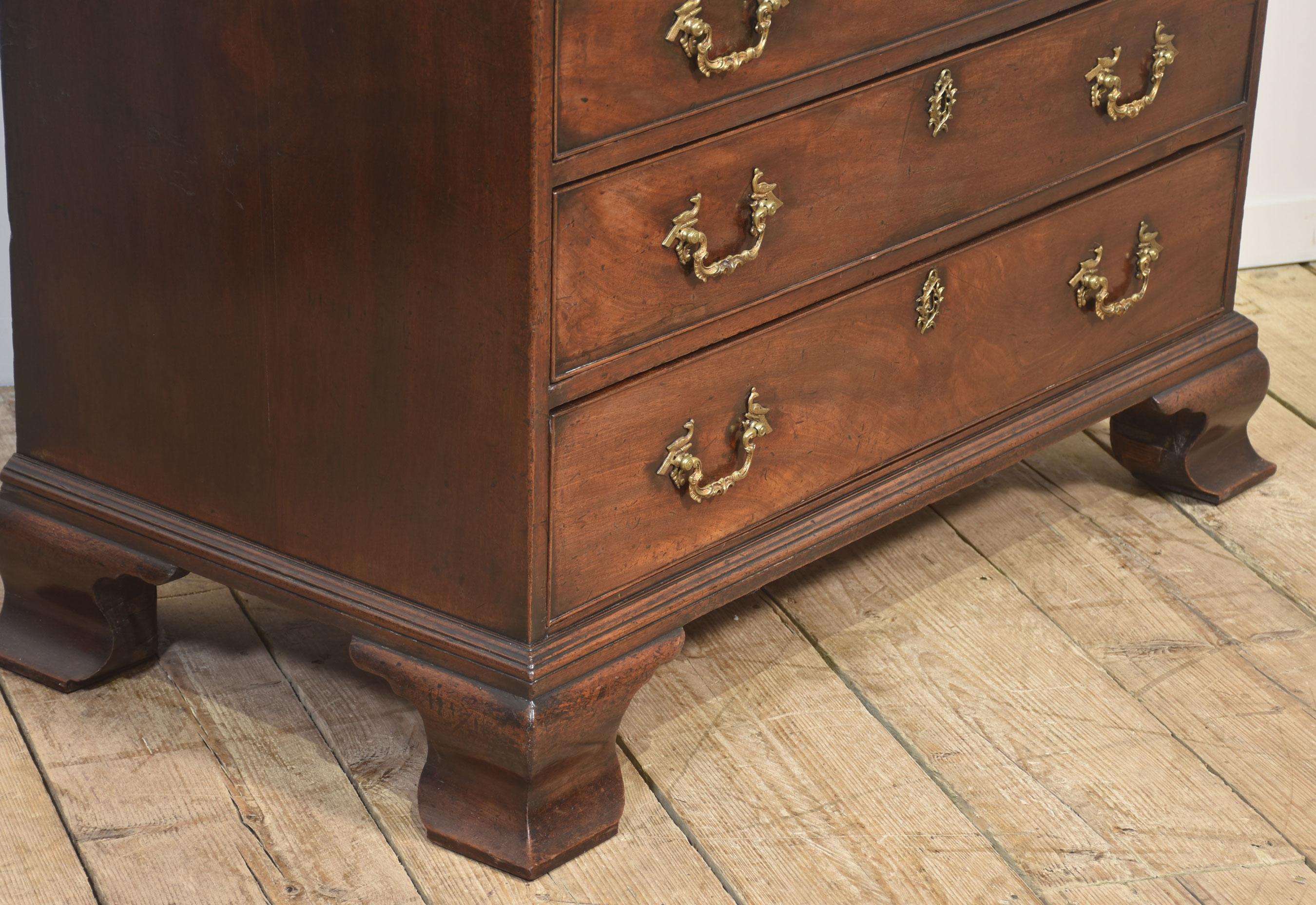 George III Mahogany Bureau For Sale 3