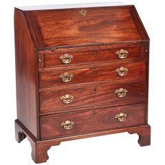 George III Mahogany Bureau