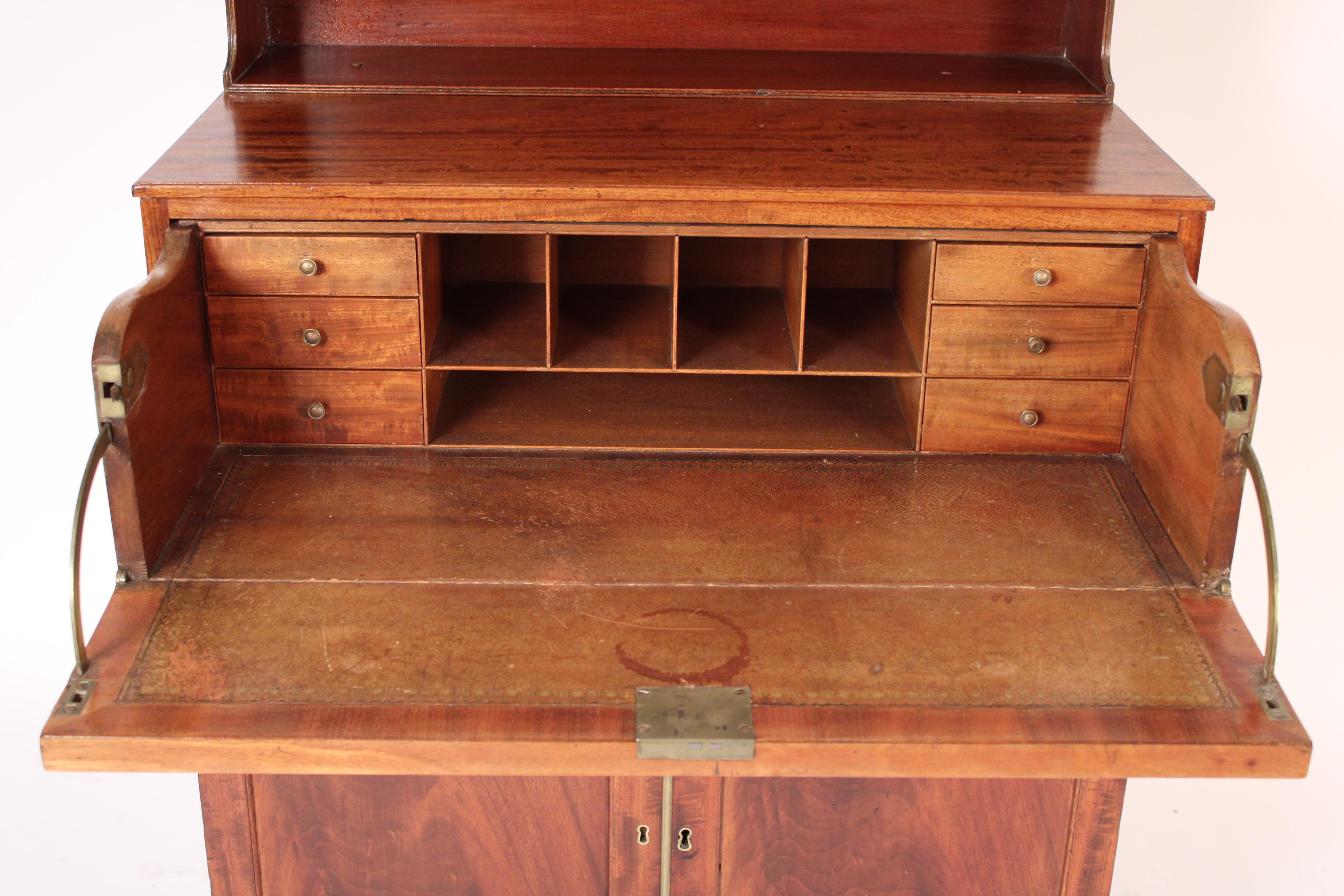 19th Century George III Mahogany Butlers Desk