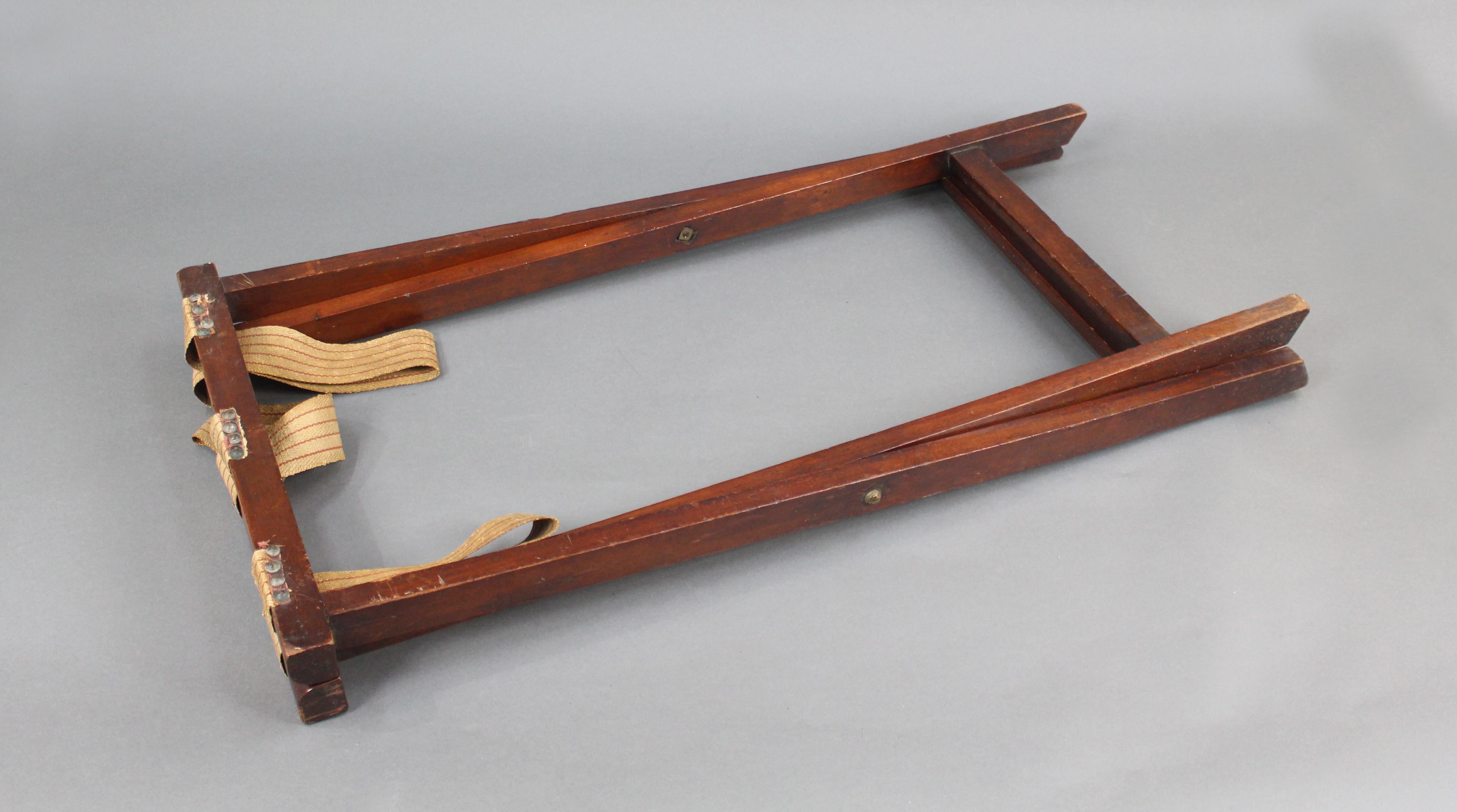 George III Mahogany Butlers Tray on Stand 4