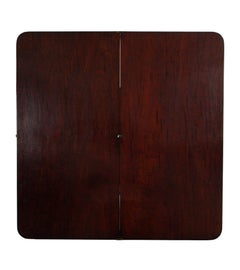 George III Mahogany Campaign Fold-Over Table