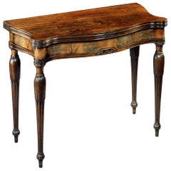 George III Mahogany Card Table