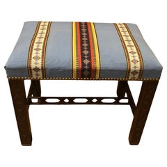 George III  Mahogany Carved Chippendale Stool