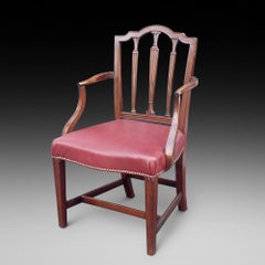 George III Mahogany Carver Chair