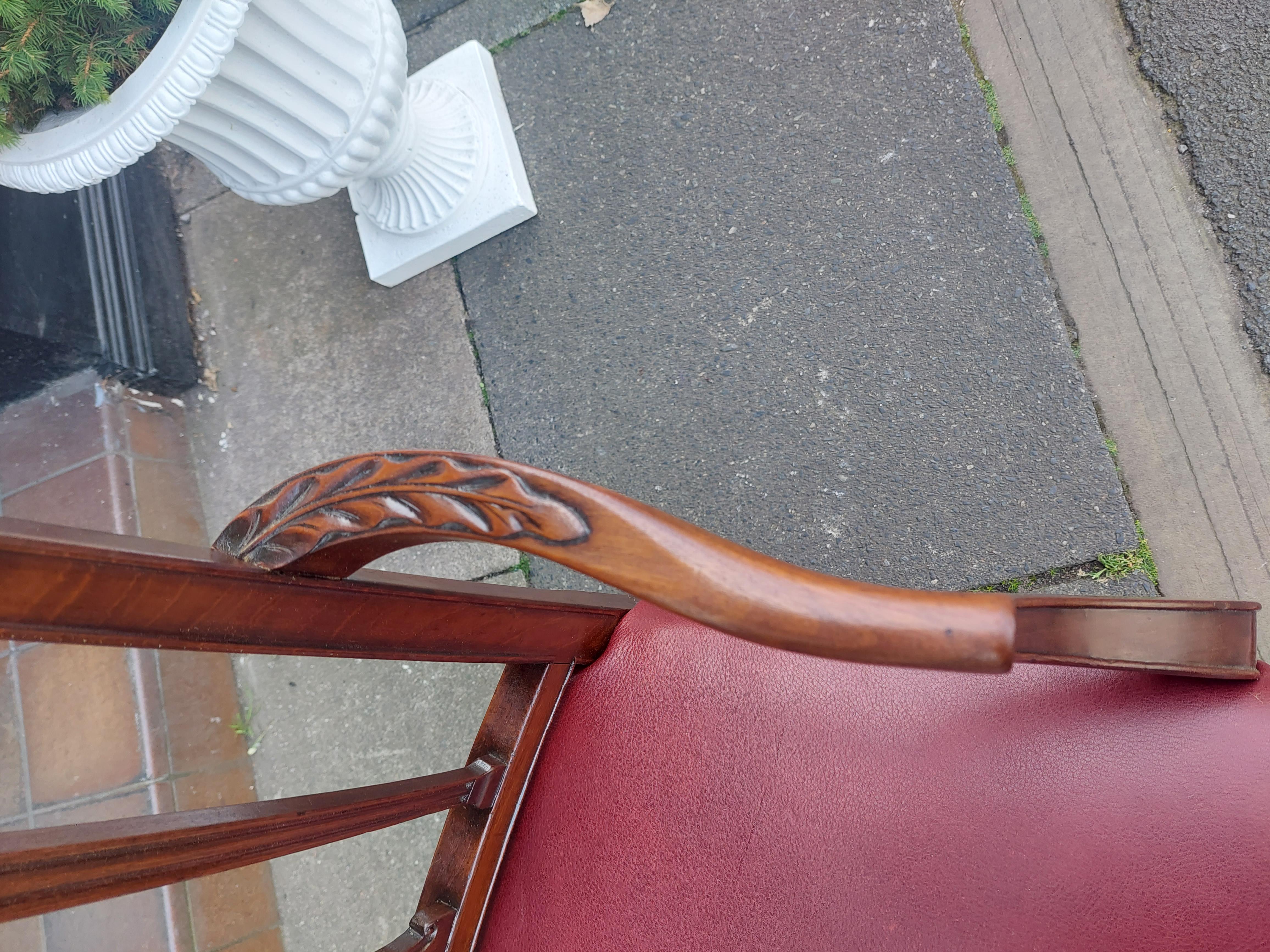 English George III Mahogany Carver Chair For Sale