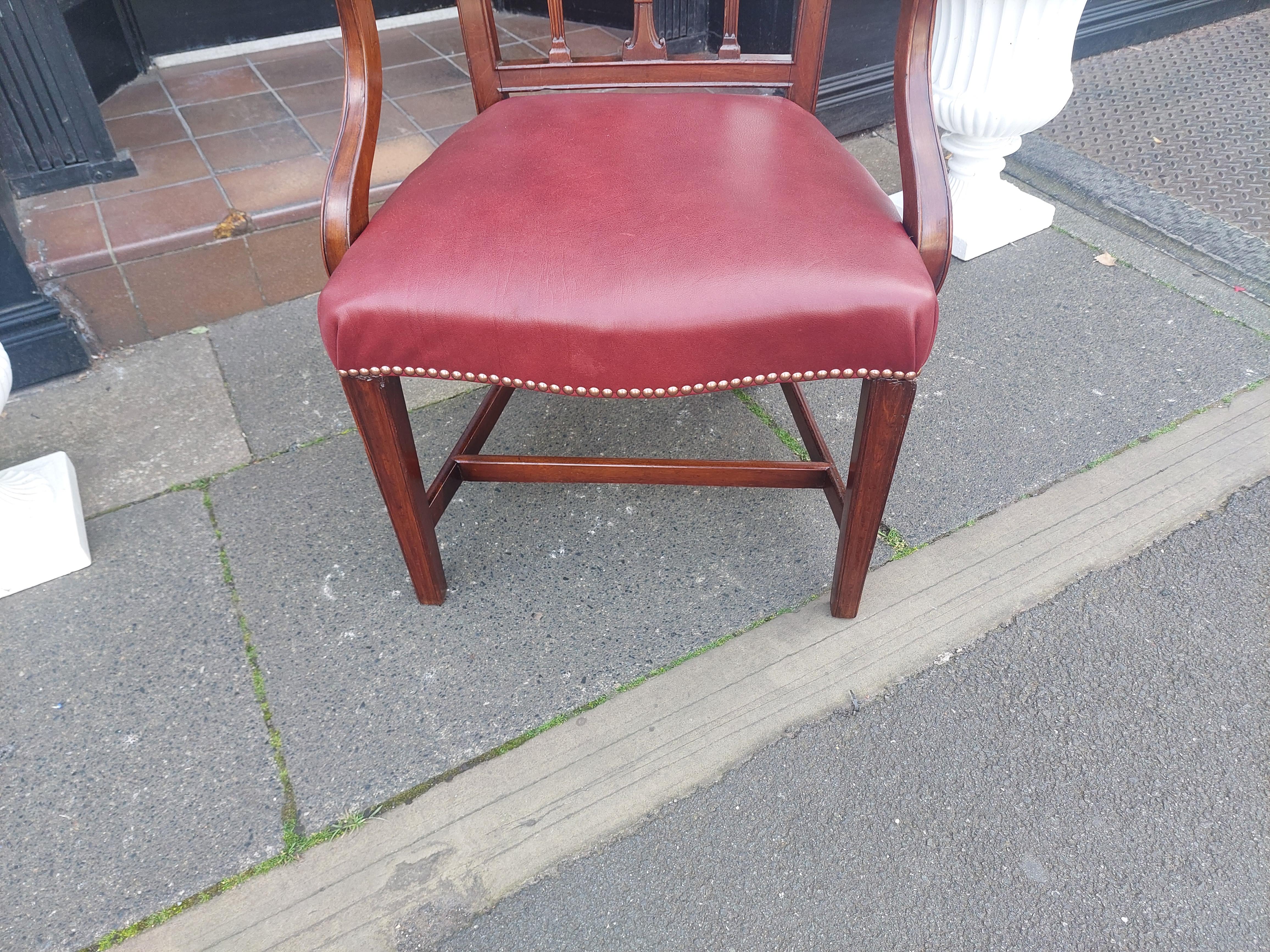 George III Mahogany Carver Chair For Sale 2