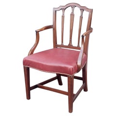 Antique George III Mahogany Carver Chair