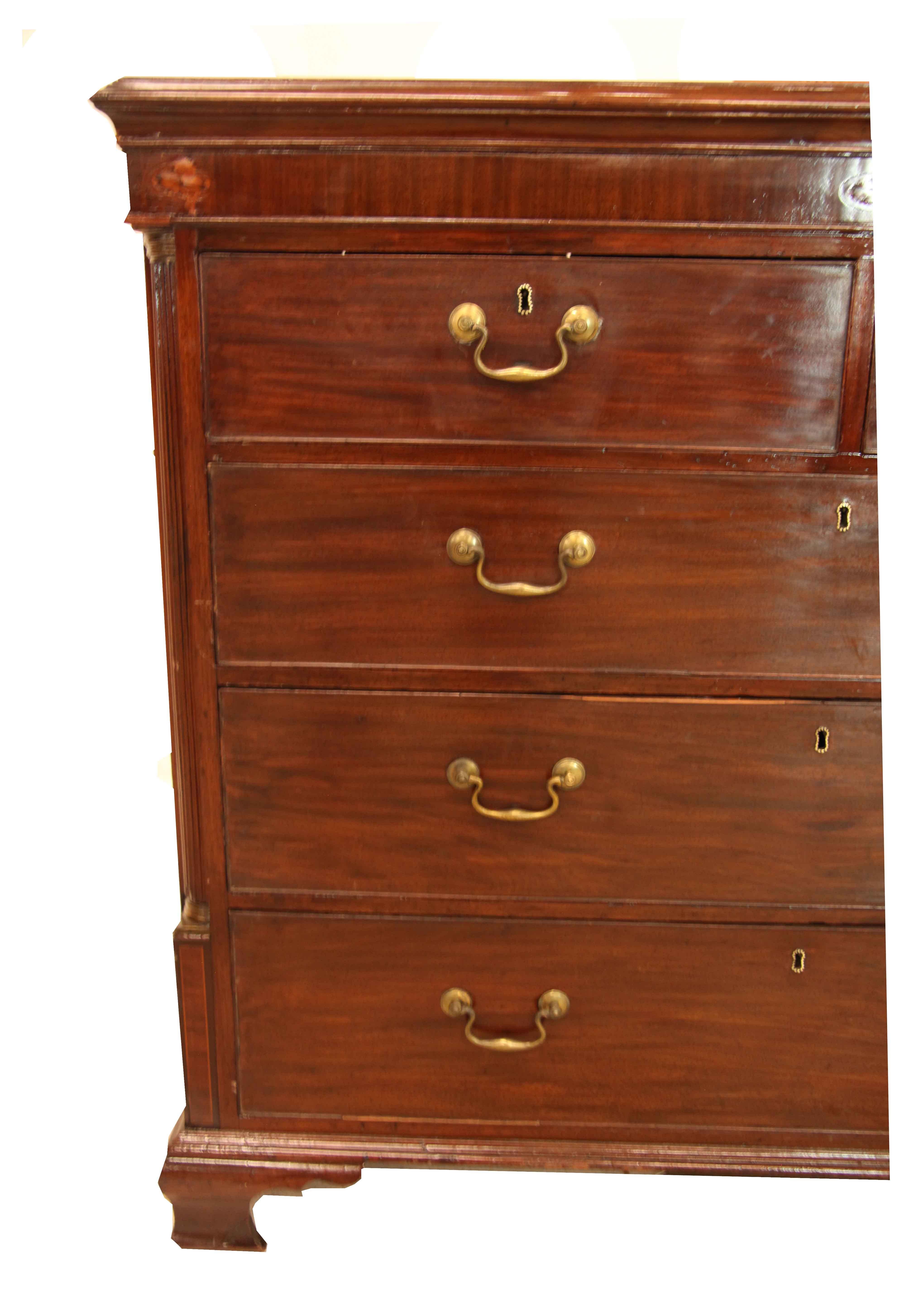 Inlay George III Mahogany Chest For Sale