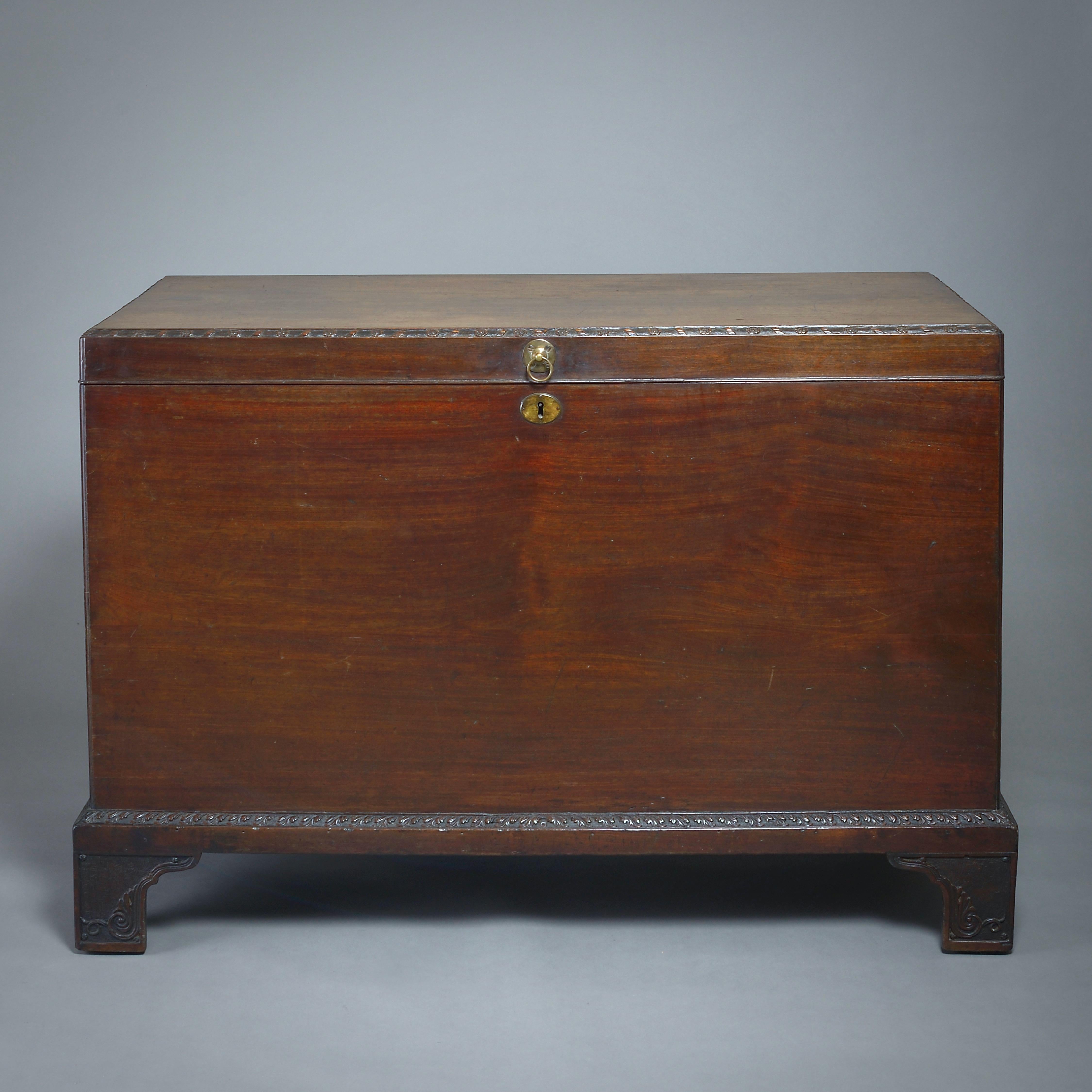 18th Century and Earlier George III Mahogany Chest For Sale