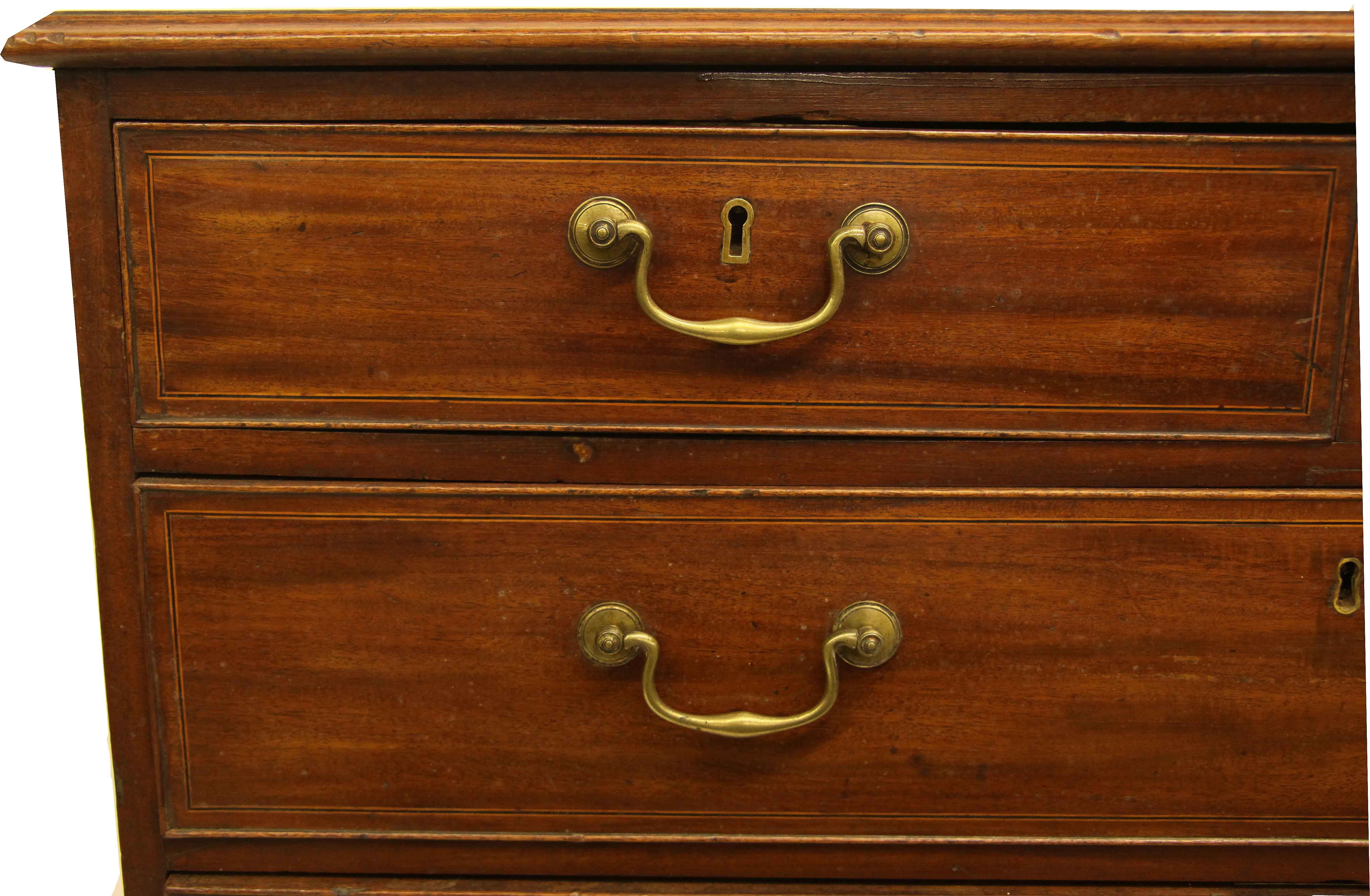 George III Mahogany Chest For Sale 1