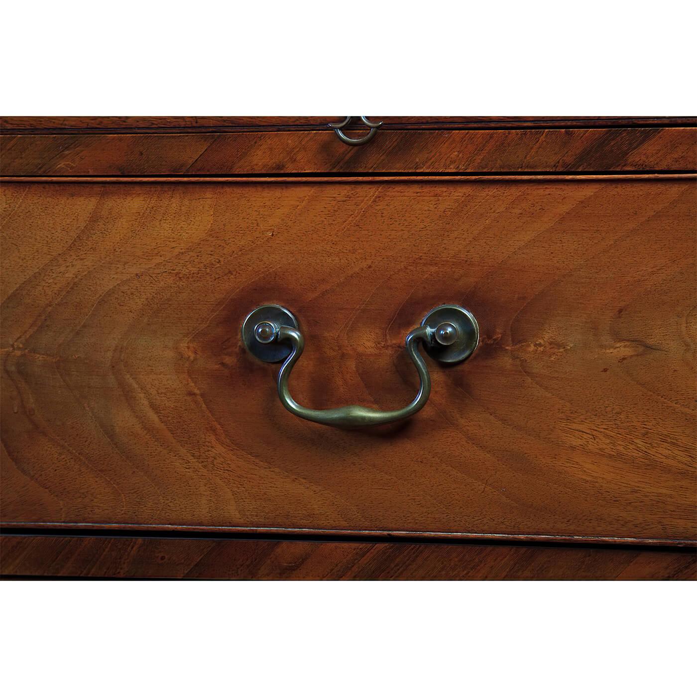 George III Mahogany Chest in Chest For Sale 5