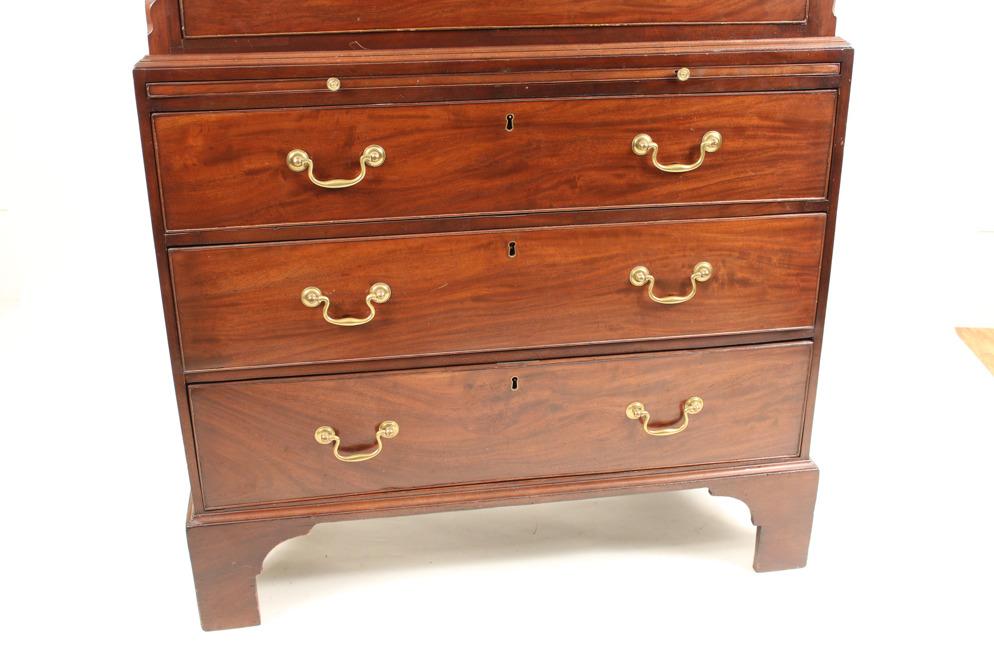 George III Mahogany Chest of Chest 2