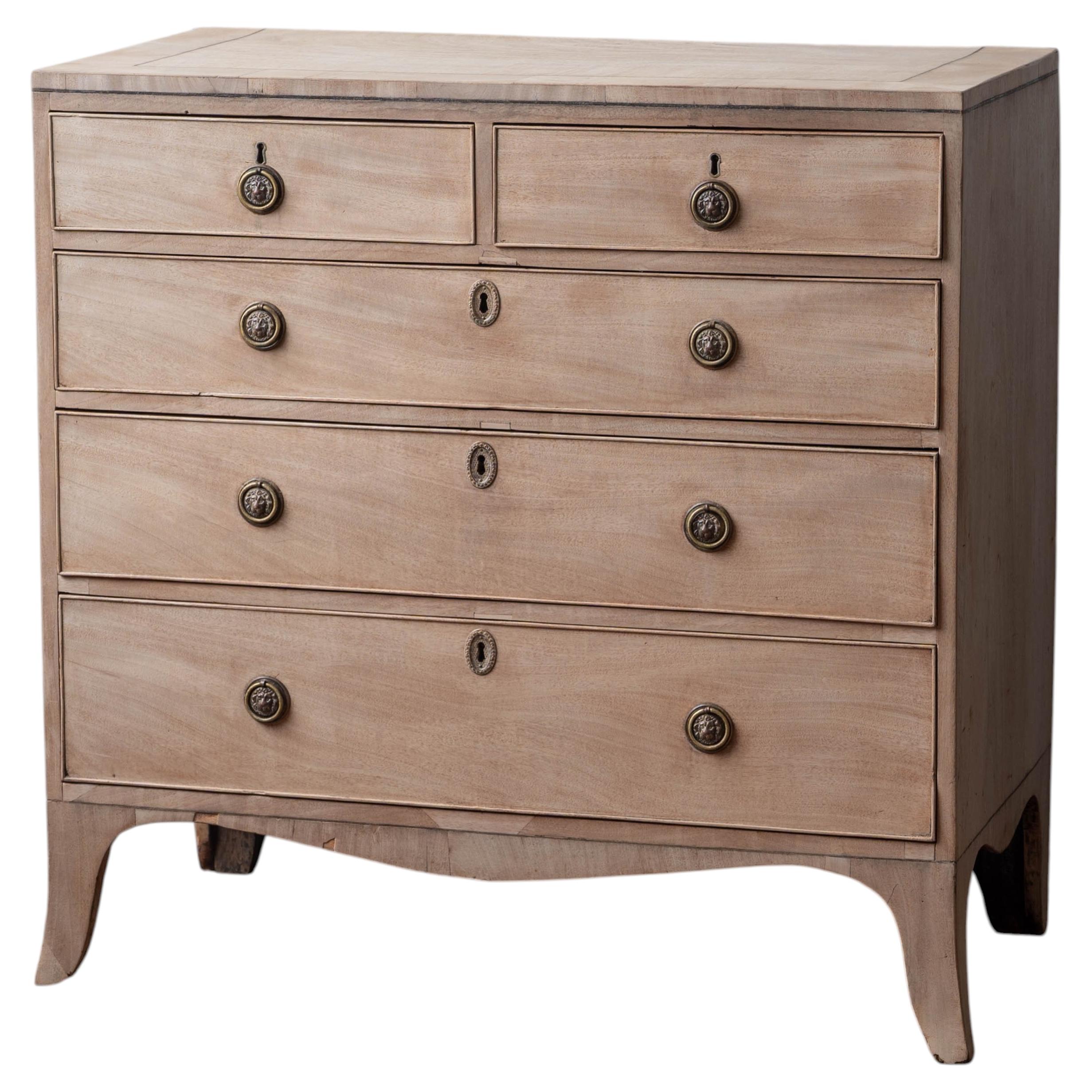 George III Mahogany Chest of Drawers, c.1810 For Sale