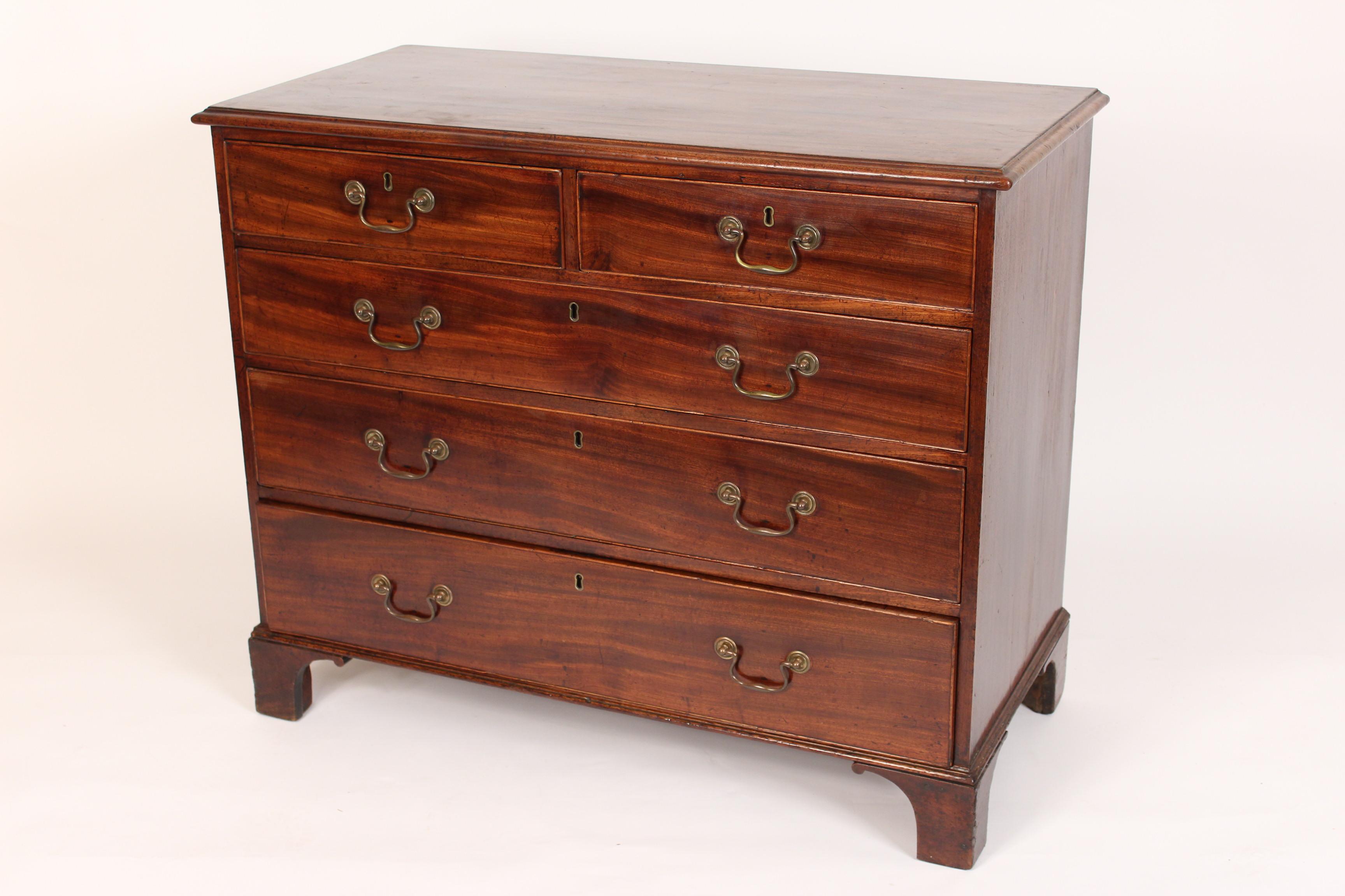 English George III Mahogany Chest of Drawers