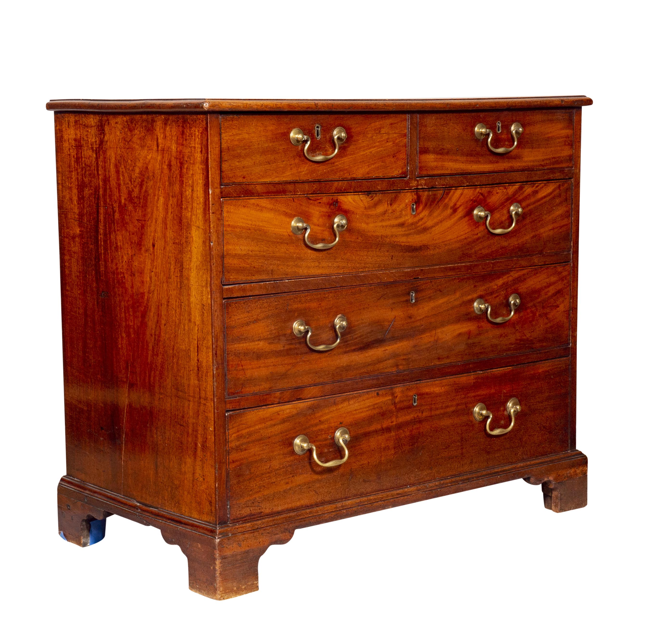 Late 18th Century George III Mahogany Chest Of Drawers