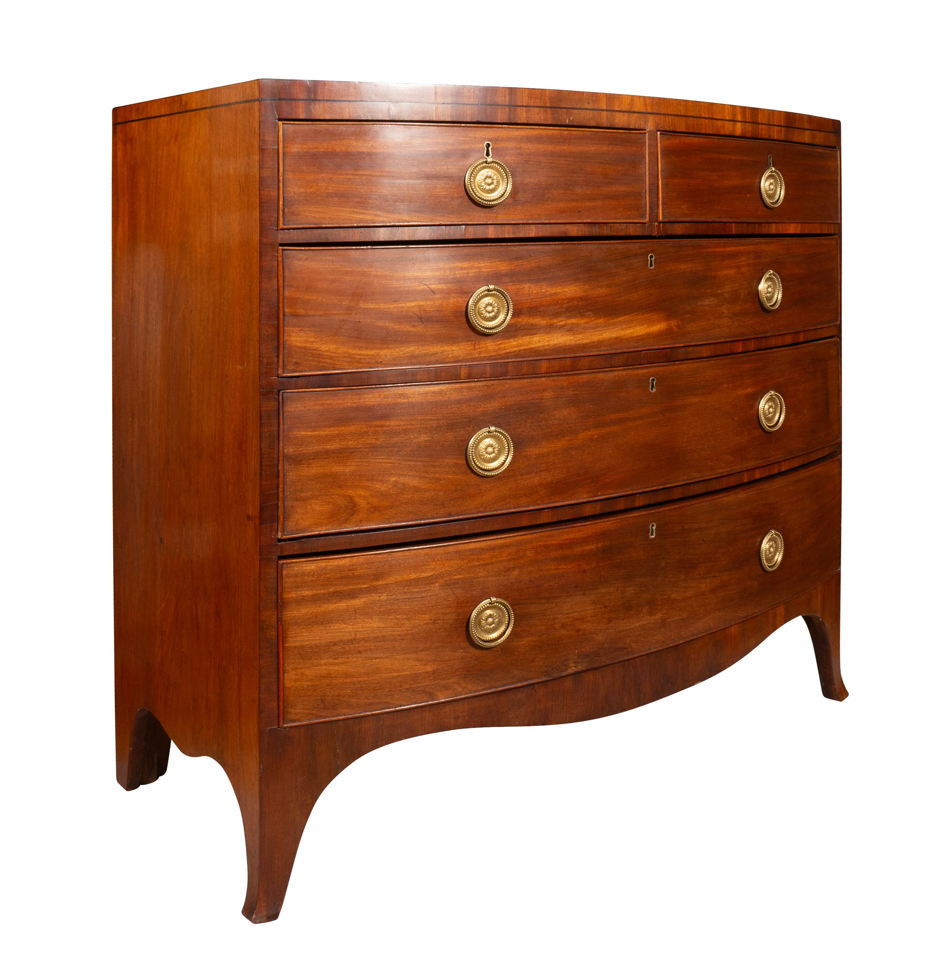 George III Mahogany Chest Of Drawers For Sale 1