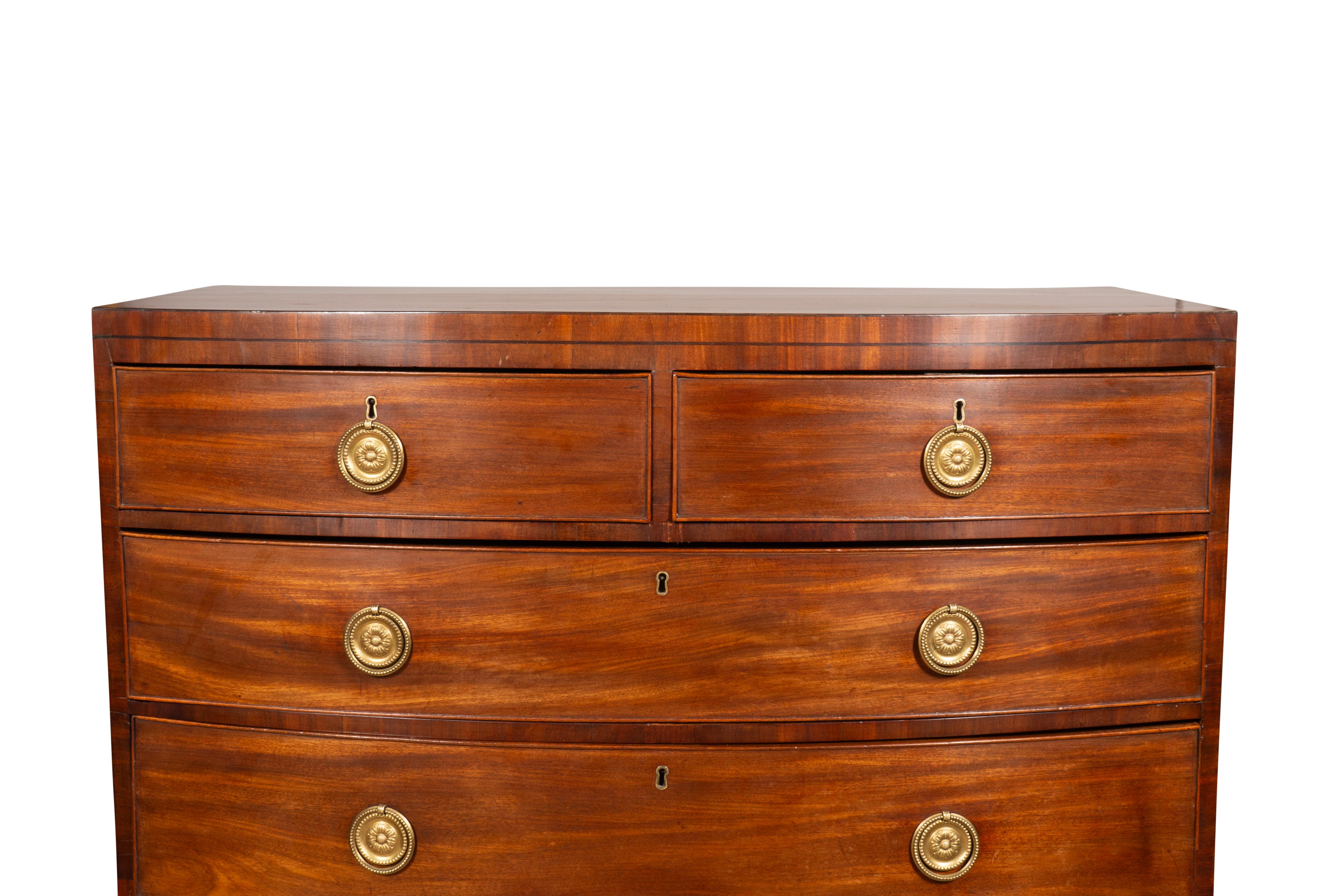 George III Mahogany Chest Of Drawers For Sale 3