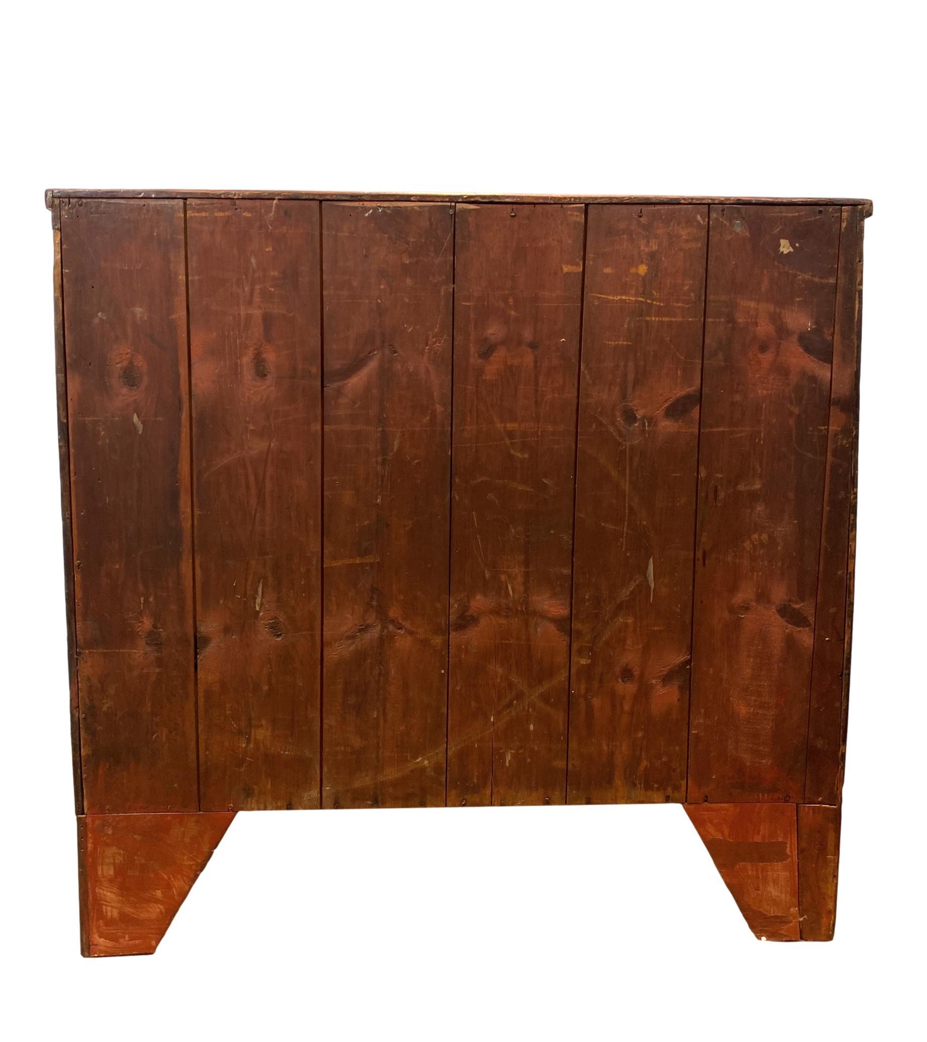 Early 19th Century George III Mahogany Chest-of-Drawers with Cross-Banding and Inlays, circa 1820