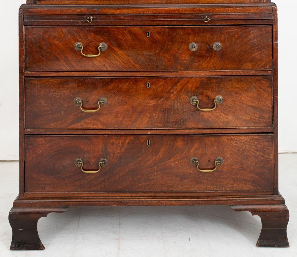 George III Mahogany Chest on Chest, circa 1780. Note: This item is only available for preview at our Astoria warehouse, located at 36-01 35th St., Astoria, NY 11106. To see an item, you must make an appointment. Pick-up and shipping arrangements