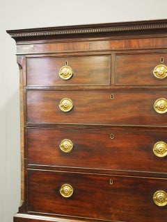 George III Mahogany Chest on Chest