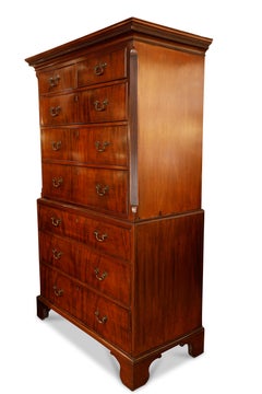 George III Mahogany Chest on Chest