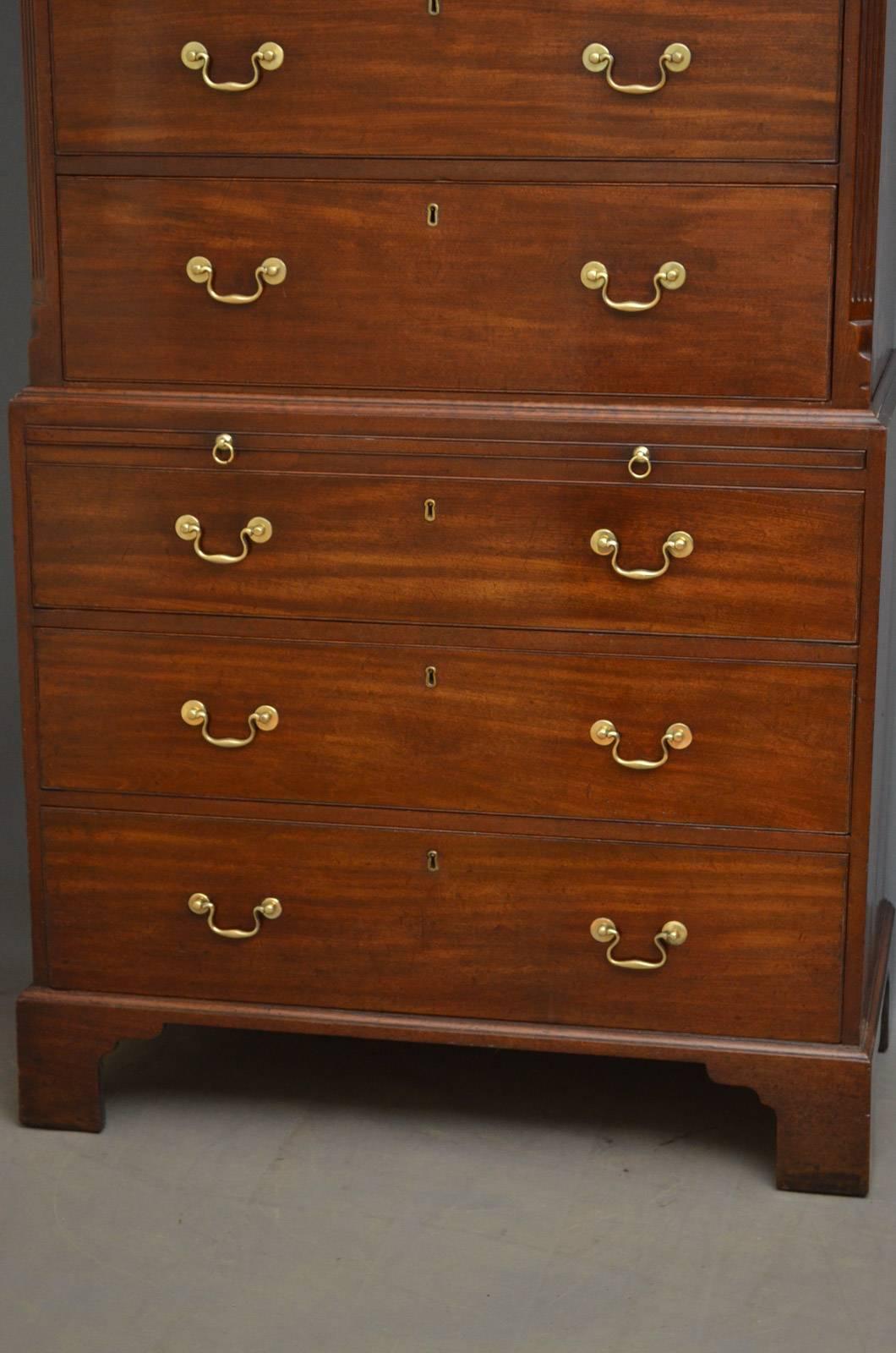 George III Mahogany Chest on Chest 3