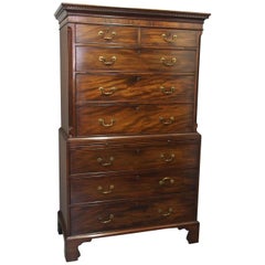  George III Mahogany Chest on Chest