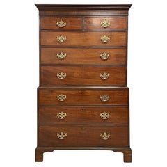 George III mahogany Chest on Chest