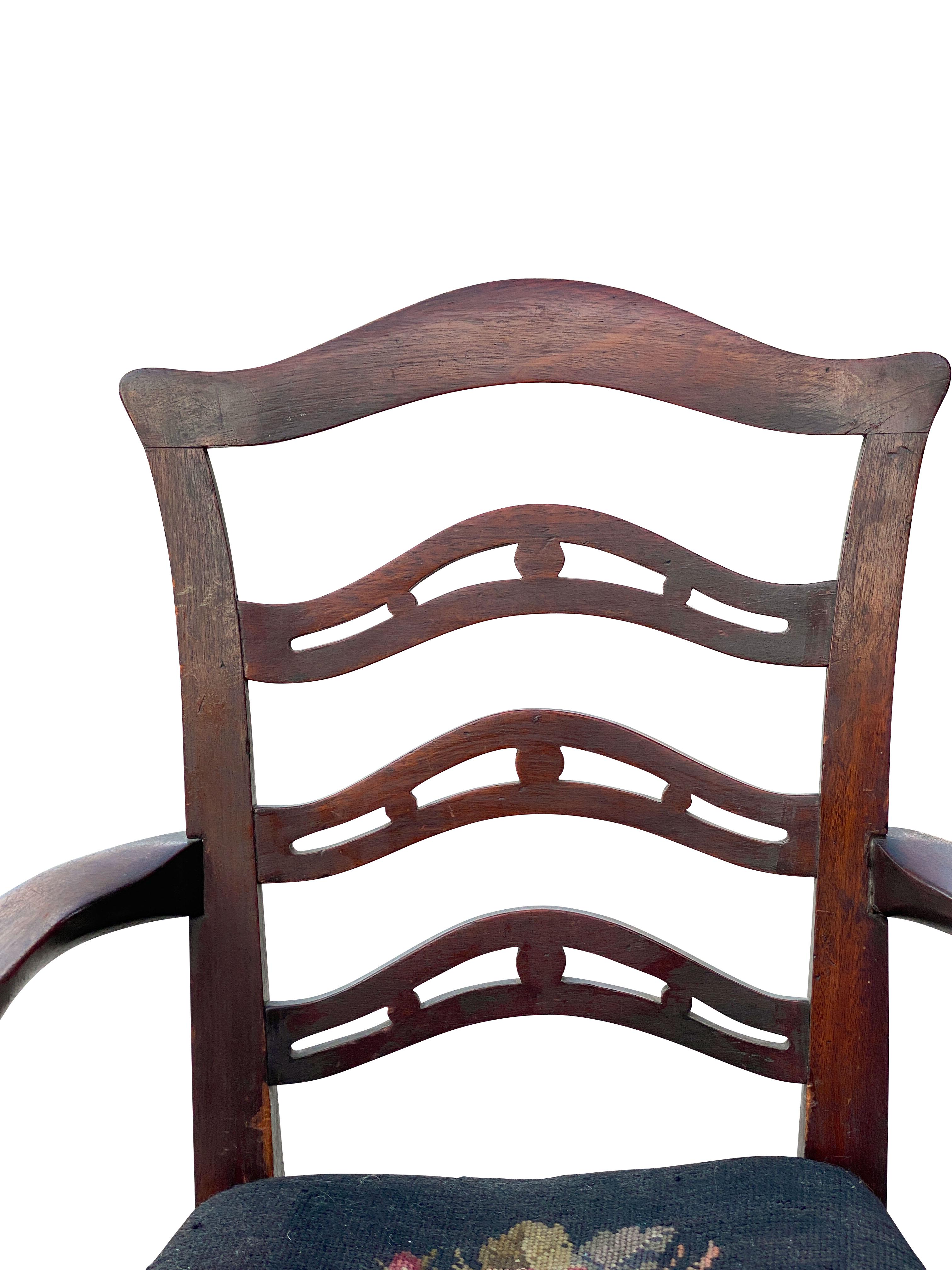 George III Mahogany Childs Armchair For Sale 3