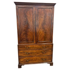 George III Mahogany Clothes Press Circa 1780