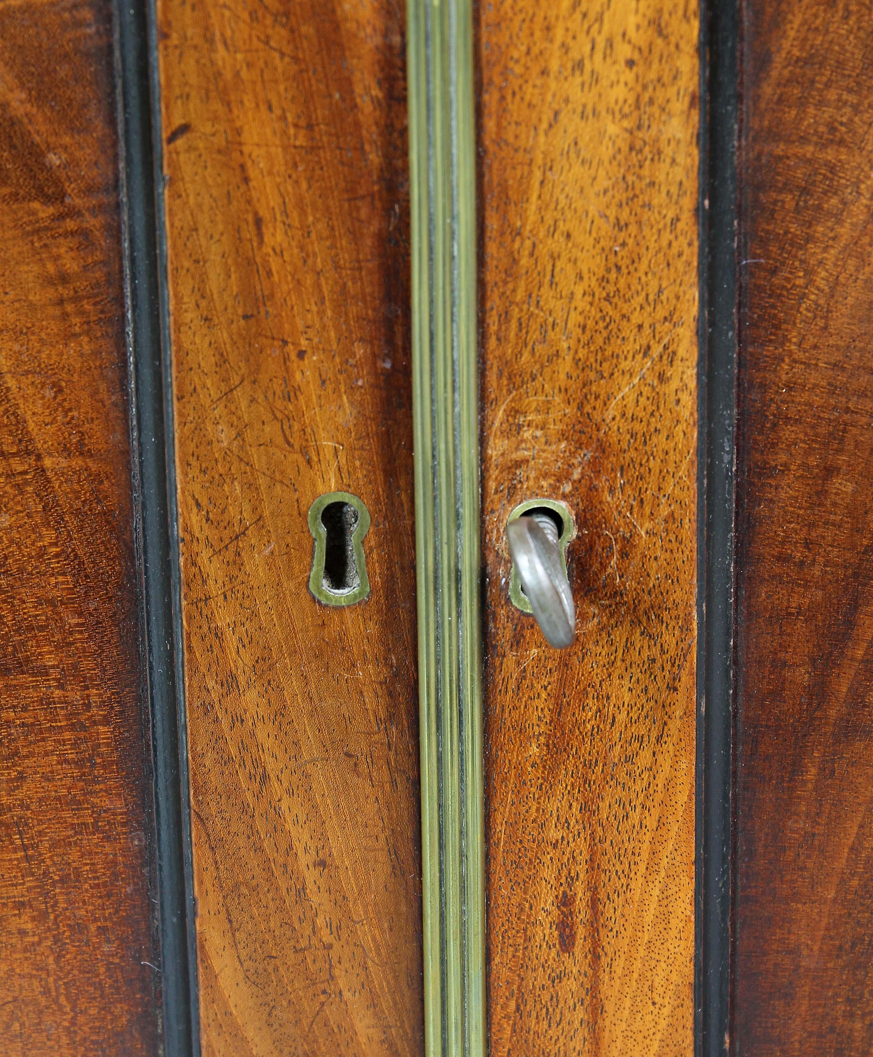 George III Mahogany Collectors Cabinet In Good Condition For Sale In Essex, MA