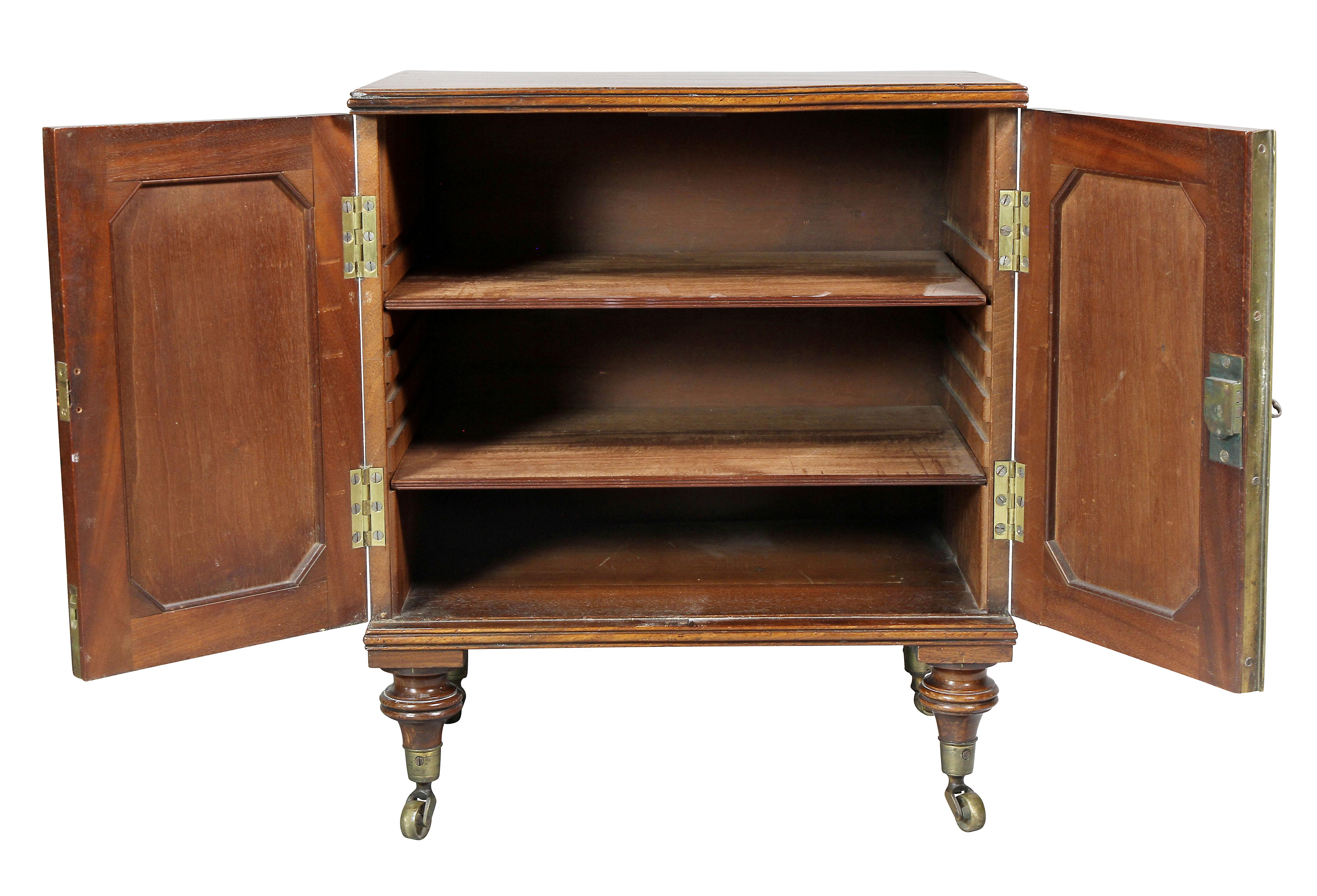 Late 18th Century George III Mahogany Collectors Cabinet For Sale