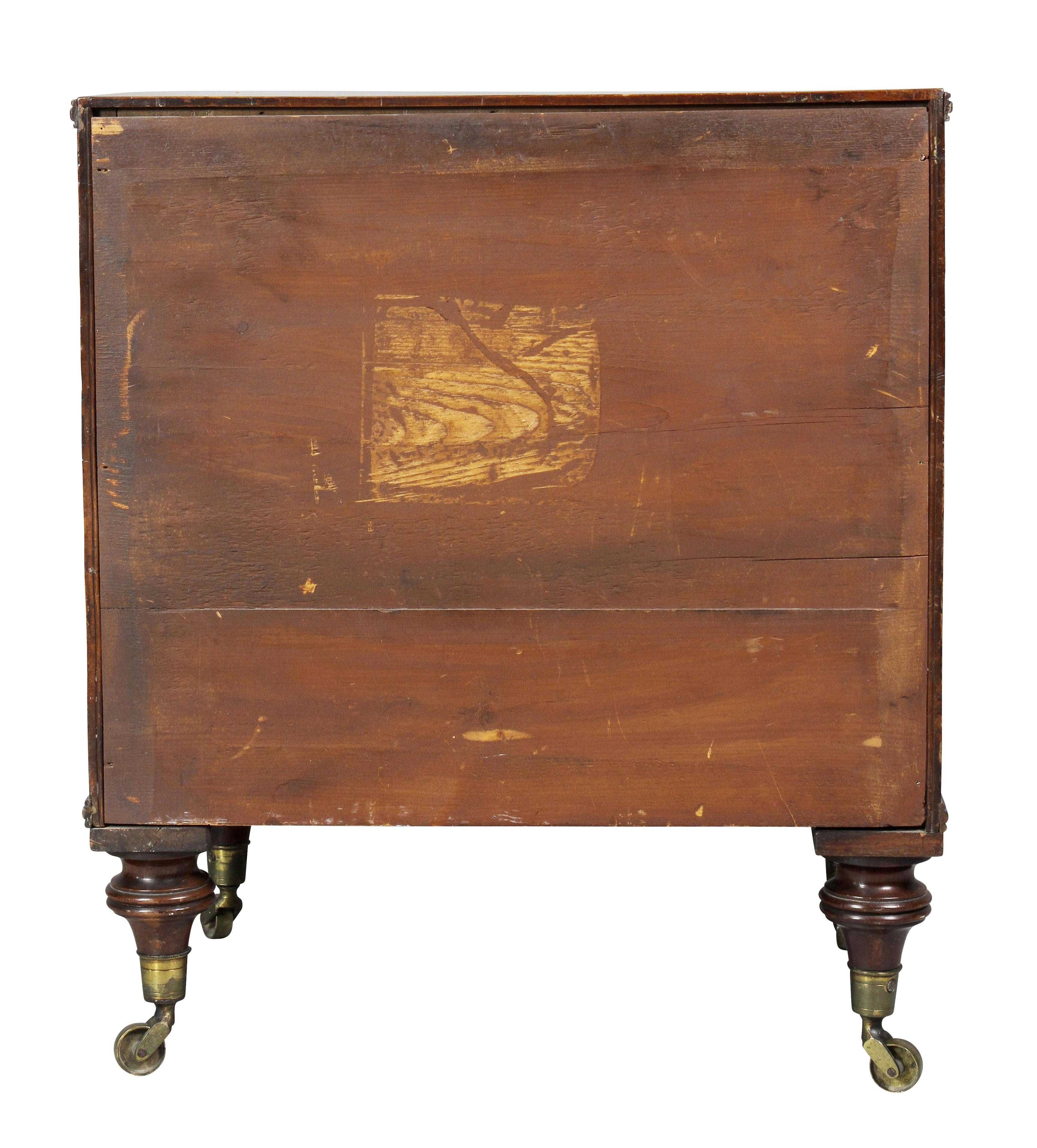George III Mahogany Collectors Cabinet For Sale 4