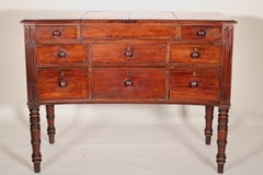 George III Mahogany Concave Front Sideboard