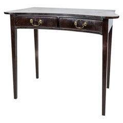 George III Mahogany Concave Side Table Signed Gillows Lancaster