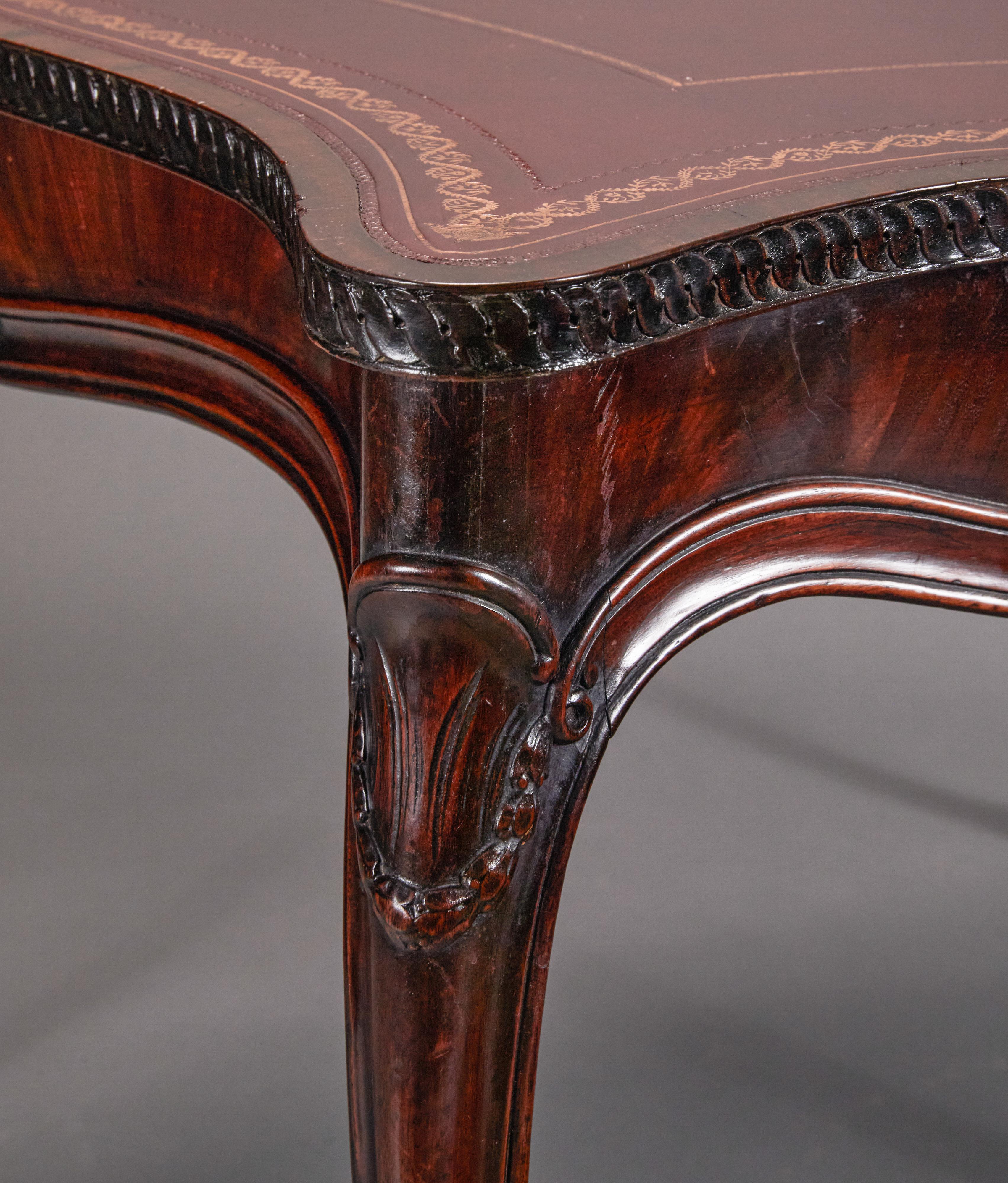 18th Century George III Mahogany Concertina Action Card Table For Sale